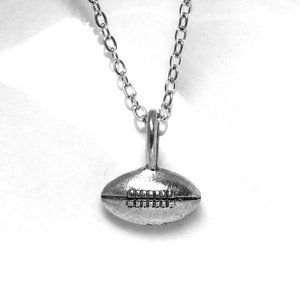Miniature Football Charm Necklace